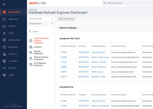 Project Pack - Hardware Refresh - Engineer Dashboard Slider Size